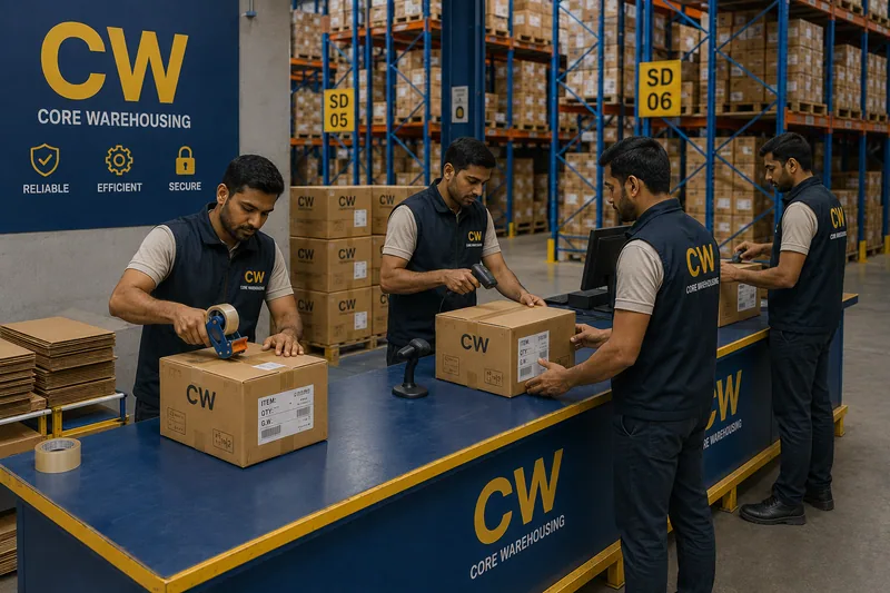 Packing operations at CoreWarehousing